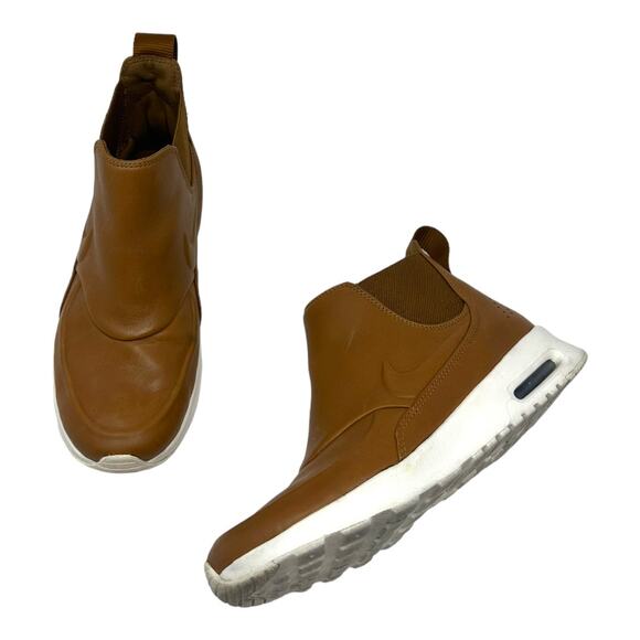 Nike Air Max Thea Mid Leather Tan Slip-On Sneakers Size 6.5 - Picture 9 of 10